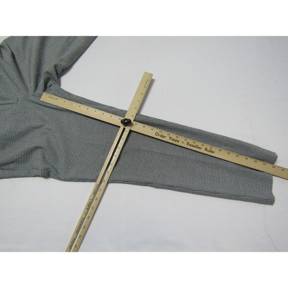 Talbots Hampshire Ankle Black/Whit Square Geometric Tapered Pants Womens size 8 - Picture 9 of 10